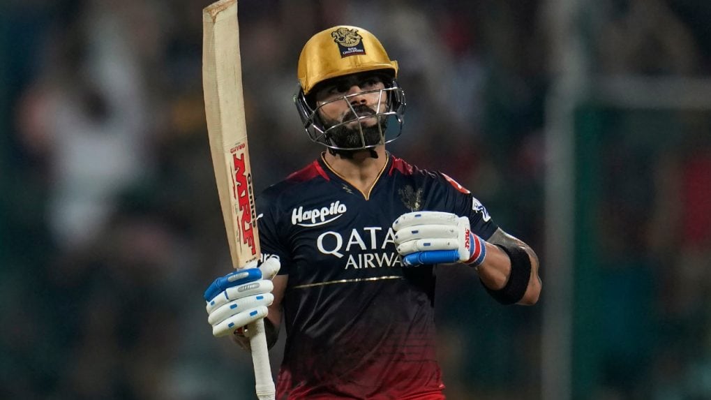Virat Kohli's all 7 IPL century celebrations. 

[ A Thread ]