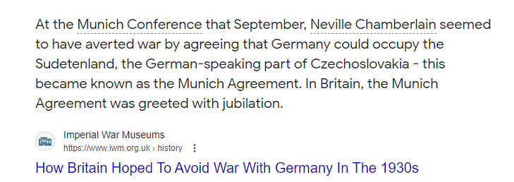 MyPersonalSETI's tweet photo. People died in #CapitalAttack as a result of his yet to be regretted #electionDenialRhetoric and #goodguysOnBothSides If #Chamberlain had not accepted Hitler's position at #MunichConference then #WW2 might never have costed upwards of 20 Million lives and immeasurable destruction https://t.co/F6Hu137ykw