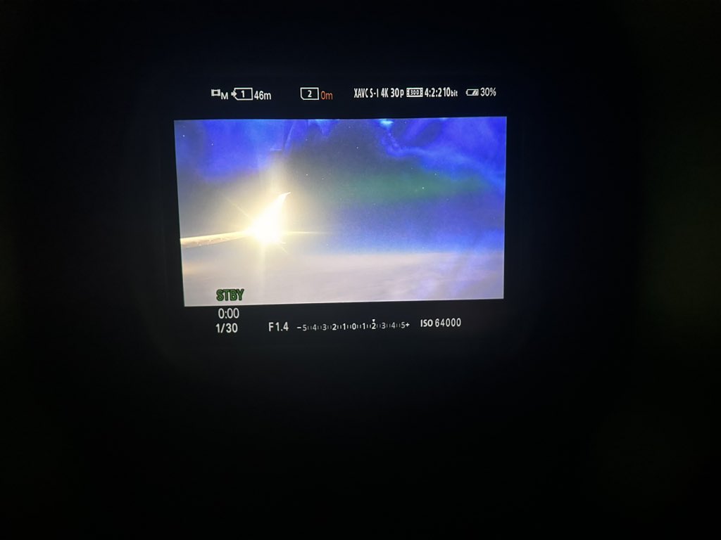 levikj's tweet image. Hello Space Weather folks! Currently on @AlaskaAir flight 385 MSP-SEA over Bismarck, ND enjoying some aurora while the BZ is positive.
@Vincent_Ledvina @Wicky_dubs_WX @TamithaSkov @AuroraJAnderson @AuroraNotify @_SpaceWeather_