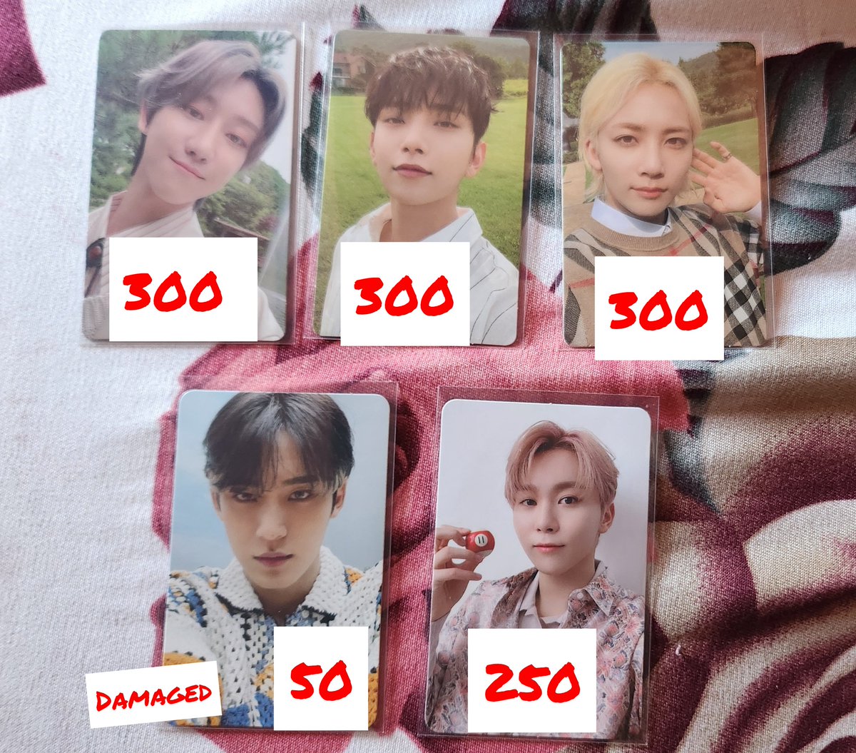 binchyu's tweet photo. Wts lfb seventeen
Joshua the8 jeonghan mingyu seungkwan

Prices on pictures 
DM or reply to mine 
Price + pf + SF

Your choice face the sun social club
#binsells https://t.co/Bprc8HmoKD