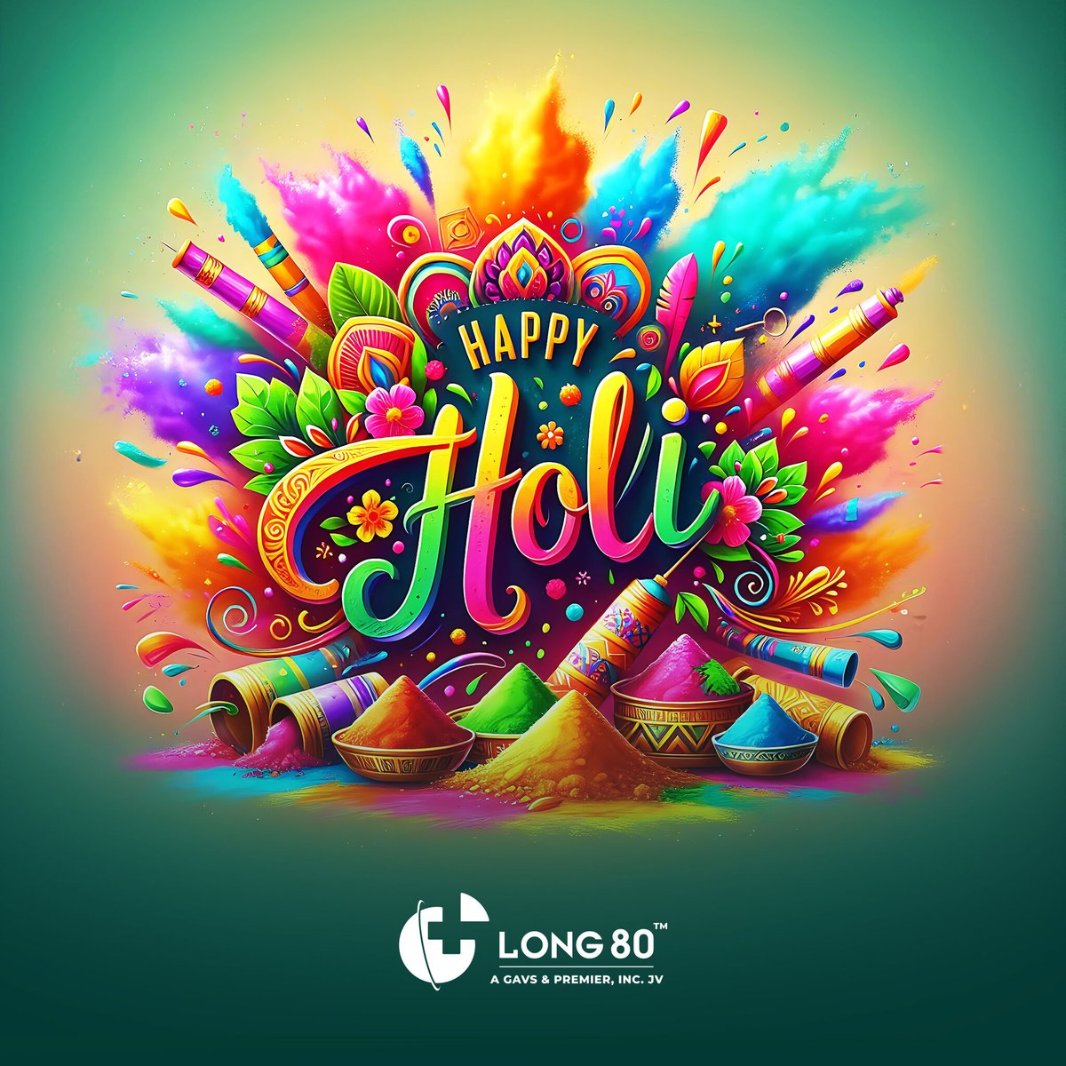 Long80Llc's tweet photo. May the colors of Holi fill your life with joy and happiness! Wishing everyone a vibrant and colorful Holi from all of us at Long80! 

#HappyHoli #FestivalOfColors https://t.co/wrS9KGYj0k