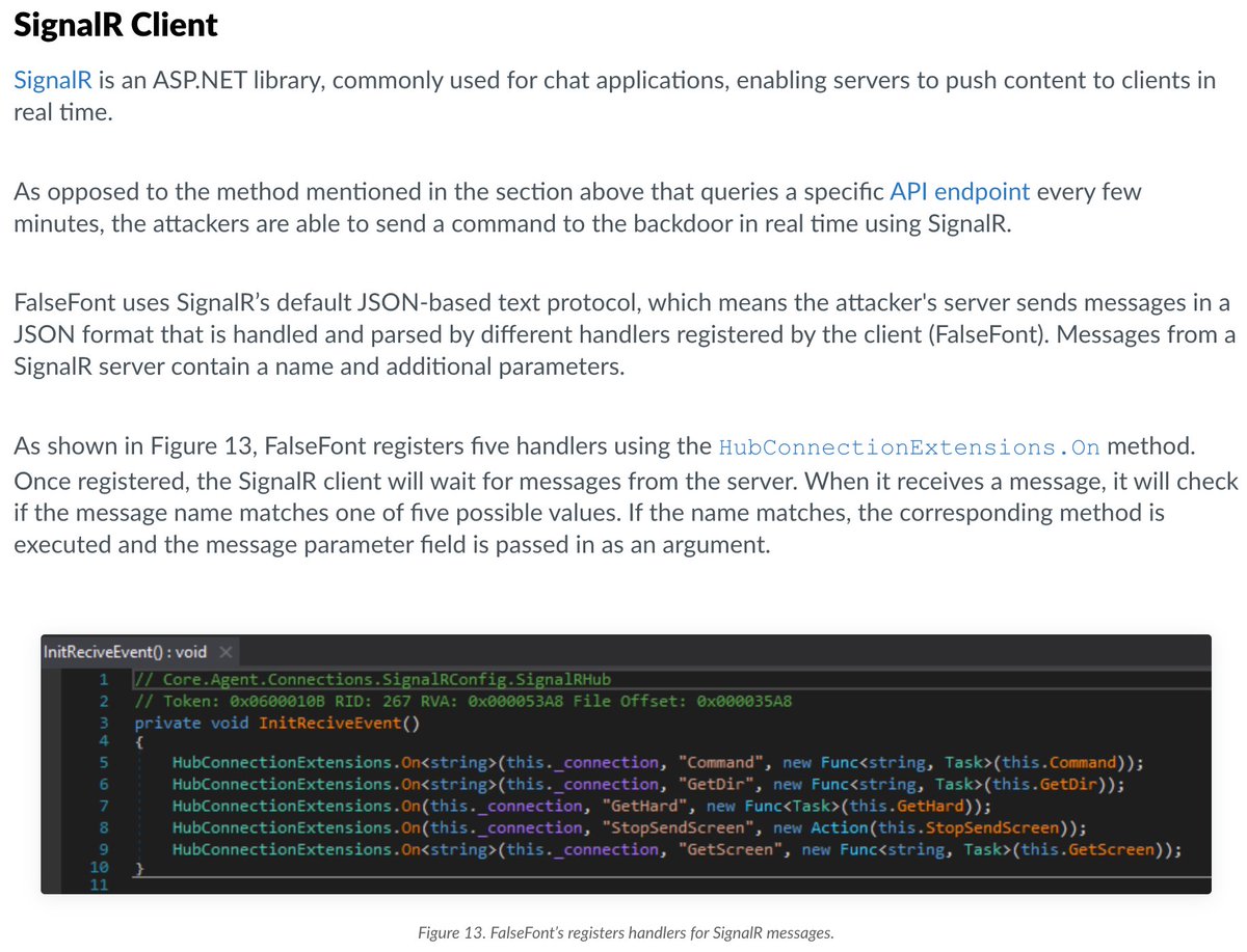 blackorbird's tweet photo. APT33 send a command to the backdoor in real time using SignalR.
https://t.co/p1CAf2xfUz https://t.co/8IK9qcQ40u
