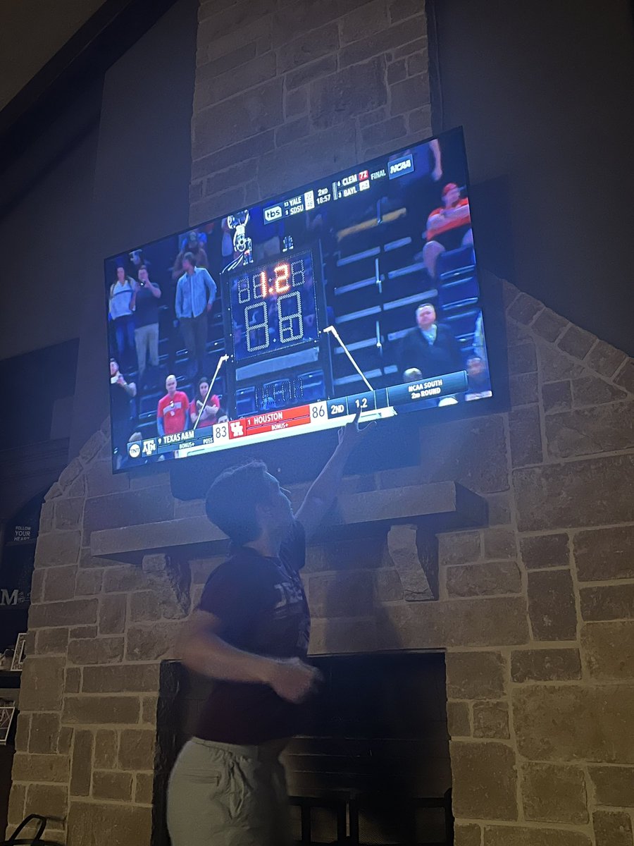 CMonsive's tweet photo. @TexAgs My son screaming that 1.2 seconds meant the 12th man would make it happen! https://t.co/TD9DbWNZow