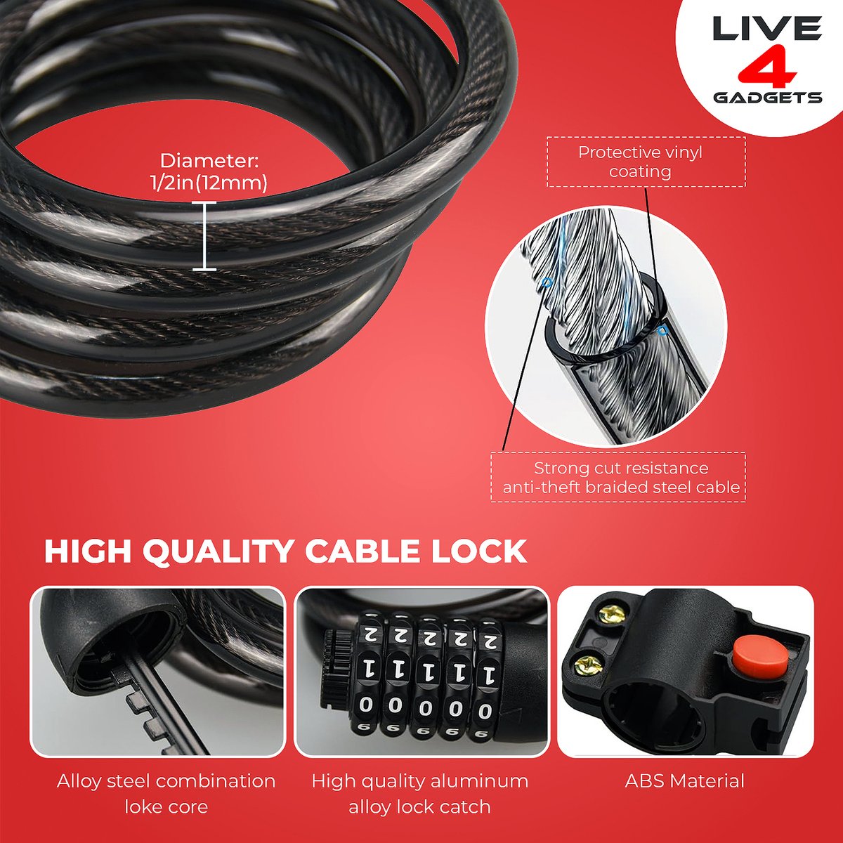 live4gadge43930's tweet image. High Quality Cable Lock
Tired of compromising style for security? Say no more! Introducing our sleek and robust cable locks – the perfect blend of fashion and function.
Live4gadgets
Web: live4gadgets.com

#cablelock #highquality #securelock #lockitup #safetyfirst