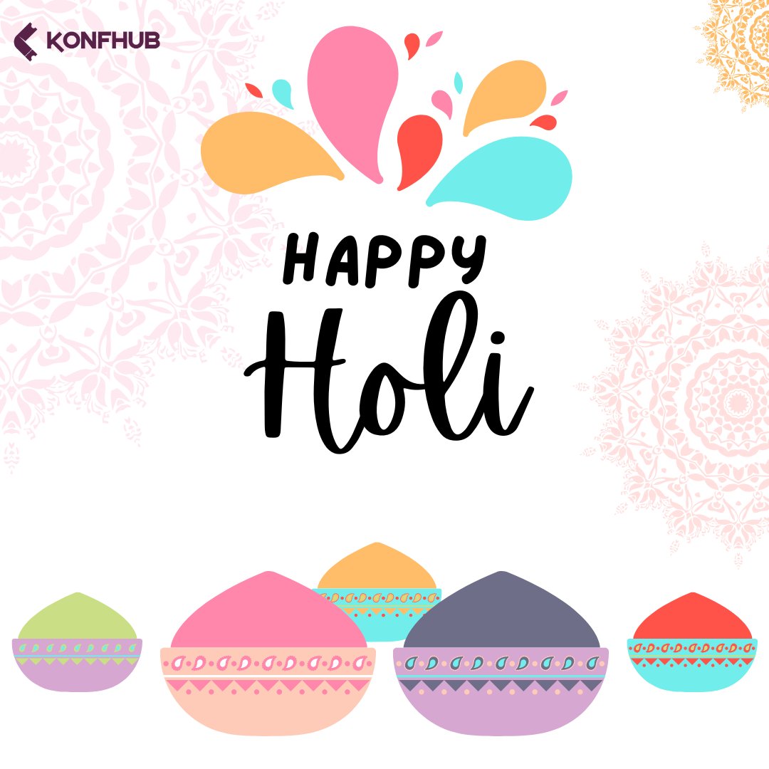 🎨✨ Wishing everyone a vibrant and joyful Holi from all of us at KonfHub! May this festival of colors fill your life with happiness and prosperity. #HappyHoli #KonfHub #festivevibes #konfhubcelebrates #bestwishes