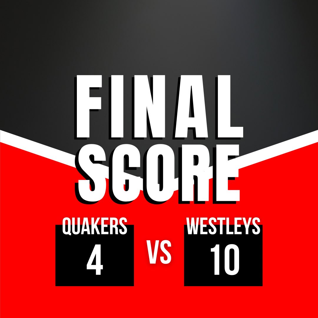Final score 10-4 Quakers lead the series 3-2