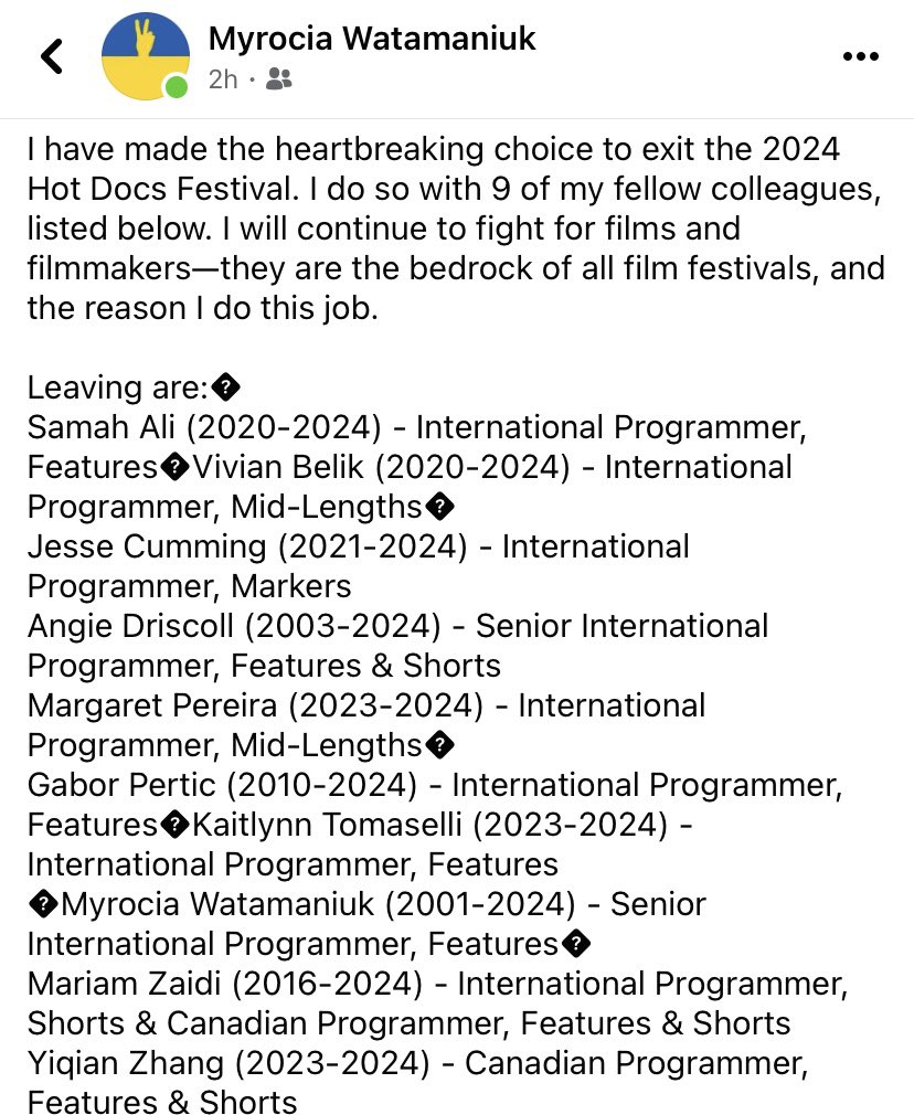 NEW: To add to <a href="/HotDocs/">Hot Docs</a> dire financial straits, it looks like there’s just been a mass exodus from the programming team: