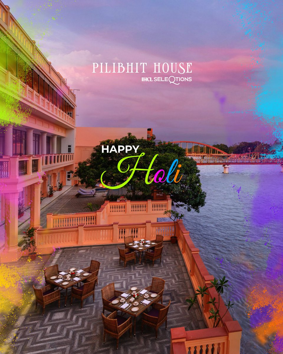 Celebrate the colours of life and love with family and friends as you create new memories and cherish old ones. Pilibhit House, Haridwar - IHCL SeleQtions wishes you and your loved ones a very happy Holi. #PilibhitHouse #Holi