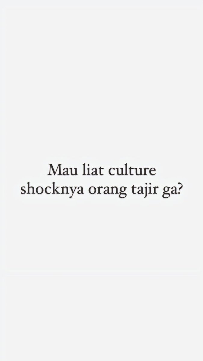 Ketika mau sedih dan ketawa bercampur 😭🤣

Lanjutan cultur shocknya orang tajir part 2