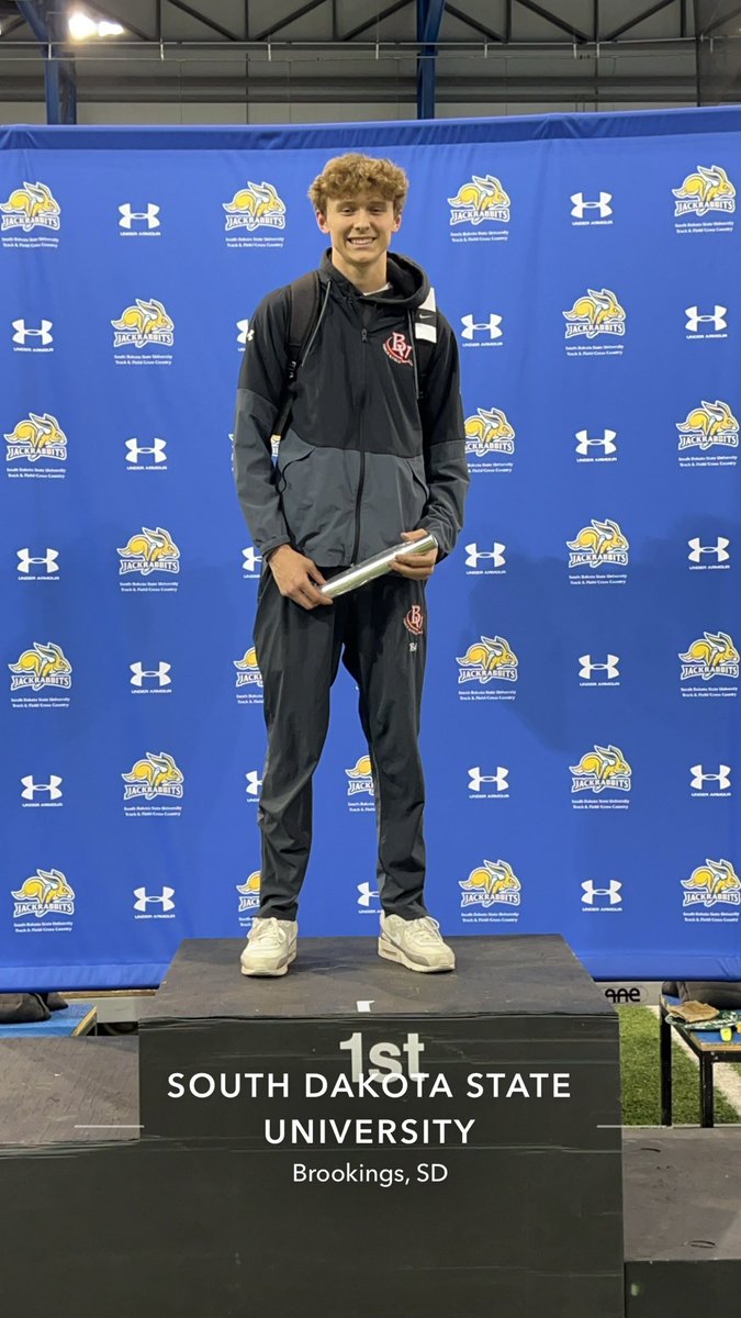 Wyatt Melcher has a great day as he wins the boys triple jump at 42’,8”, and get 2nd place in the boys high jump at 6’2”. Awesome job Wyatt!