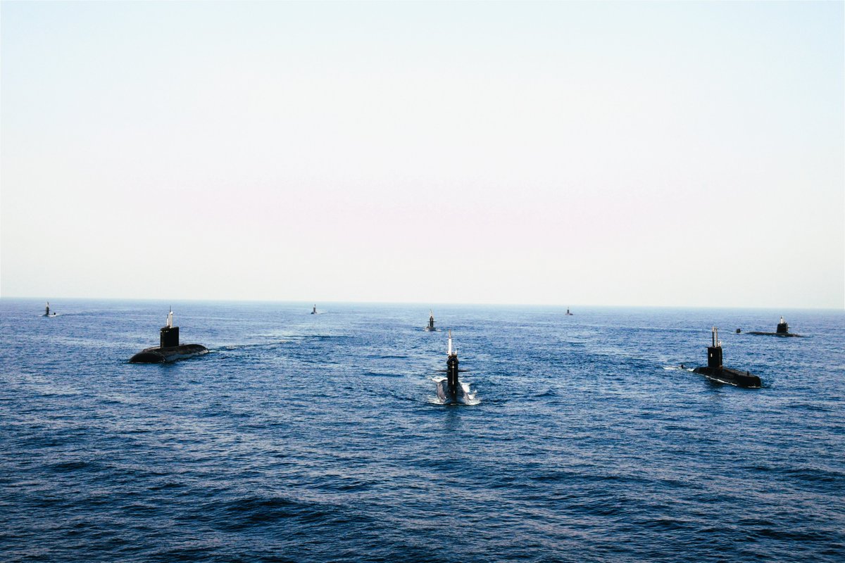 IN_WNC's tweet photo. The Western Seaboard witnessed eight submarines operating together in a recently concluded exercise in the Arabian Sea, demonstrating their high levels of Op Readiness.
@SpokespersonMoD
@HQ_IDS_India
@indiannavy
@IndiannavyMedia
@DefPROMumbai https://t.co/Ipbj1dFP36