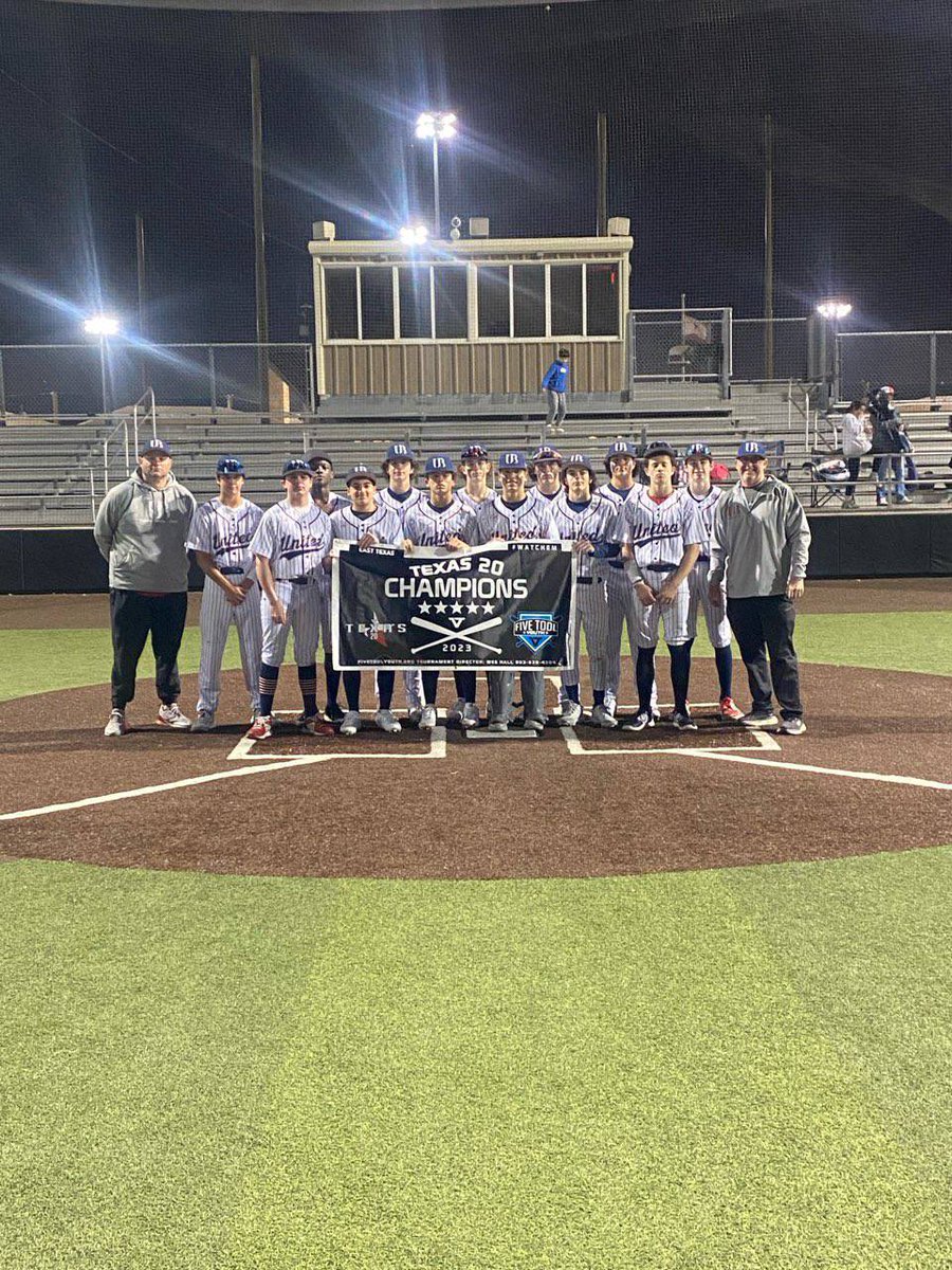 Five Tool Youth (@fivetoolyouth) on Twitter photo 🏆14u CHAMPIONS🏆
Congrats to <a href="/UnitedBC_USA/">United Baseball Club</a> Whitsell 14u on winning the <a href="/FiveTool/">Five Tool Baseball</a> Youth Melissa #Texas20 🏆14u CHAMPIONS🏆
Congrats to <a href="/UnitedBC_USA/">United Baseball Club</a> Whitsell 14u on winning the <a href="/FiveTool/">Five Tool Baseball</a> Youth Melissa #Texas20
