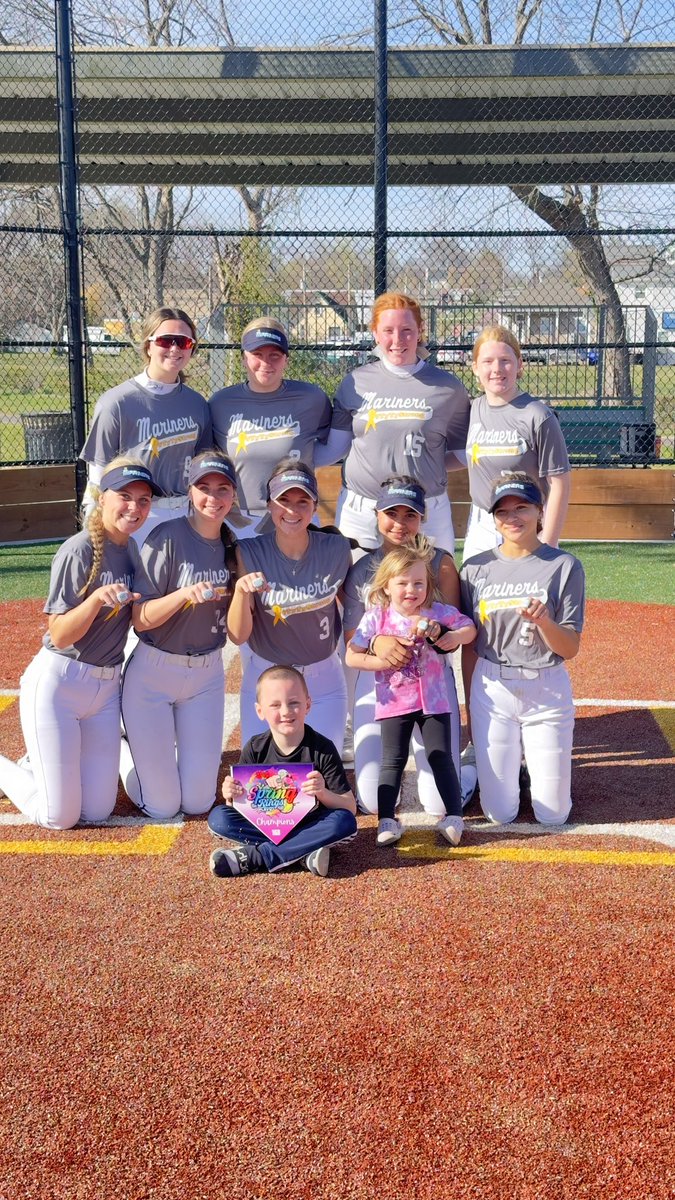 Great weekend at the Spring Rings in Eureka: 5 games, outscored opponents 26-2 and brought home the ‘ship! Defense was stellar, pitching was on fire, bats got hot and the girls had a blast! Love watching this team gel and play so well together! #WeAreFamily #TyTyStrong