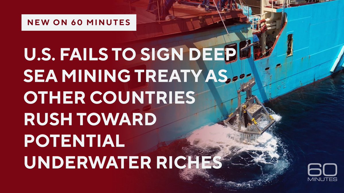 While the U.S. Senate is locked in a stalemate over ratifying a U.N. treaty that would allow deep sea mining, China is forging ahead. Mining the international seabed could start next year. cbsn.ws/3VxQqYC