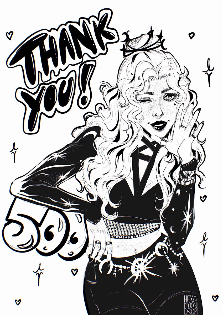 500 of you now!!! This is so neat! Thank you all so much for liking my art and letting ramble once in a while on here! 🩷💜💙 Cheers to more!!! 🥂✨