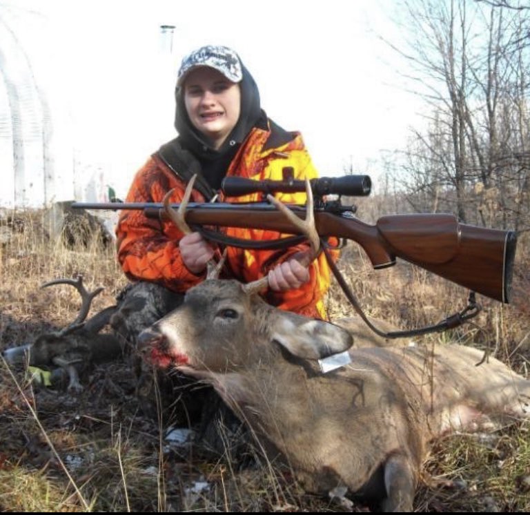 MookGOP's tweet image. My daughter Jesica With her first Gamelands 51 buck in Fayette County. Using a custom rem 1917