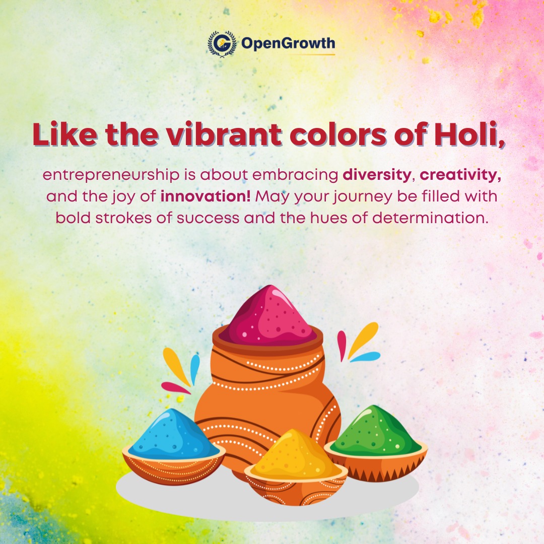 opengrowth_'s tweet photo. Like the vibrant colors of Holi, entrepreneurship is about embracing diversity, creativity, and the joy of innovation!
Happy Holi !
#opengrowth #holi #celebration #team #teambonding #entrepreneurs #startup #experts #ondemand #colours https://t.co/Rc1BVhldyT