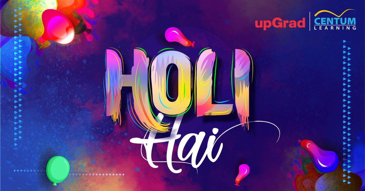CentumLearning's tweet image. The festival of Holi paints our world with the hues of cheer, warmth, and affection. It&apos;s a time to celebrate the vibrant colors of life and friendship. From all of us at Centum Learning, we wish you a delightful and spirited Happy Holi!

#HoliJoy #ColorfulCelebrations #HappyHoli