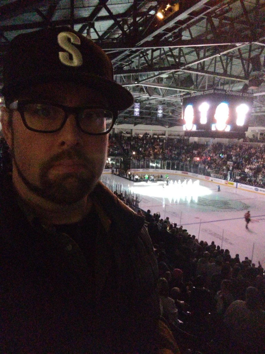Tonight was the first ever Seattle Thunderbirds game I attended at accesso ShoWare that I haven't worked. In fact, this was the first home game since 2001 that I haven't worked. It was nice to be back on the mic, even if only for a moment. Felt good. Thanks for the love!