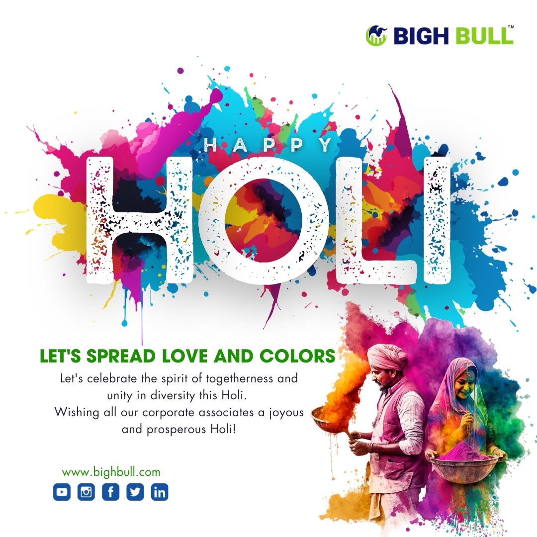 Let's celebrate the spirit of togetherness and unity in diversity this Holi.
Wishing all our corporate associates a joyous and prosperous Holi!
#happyholi #holi #bighbull