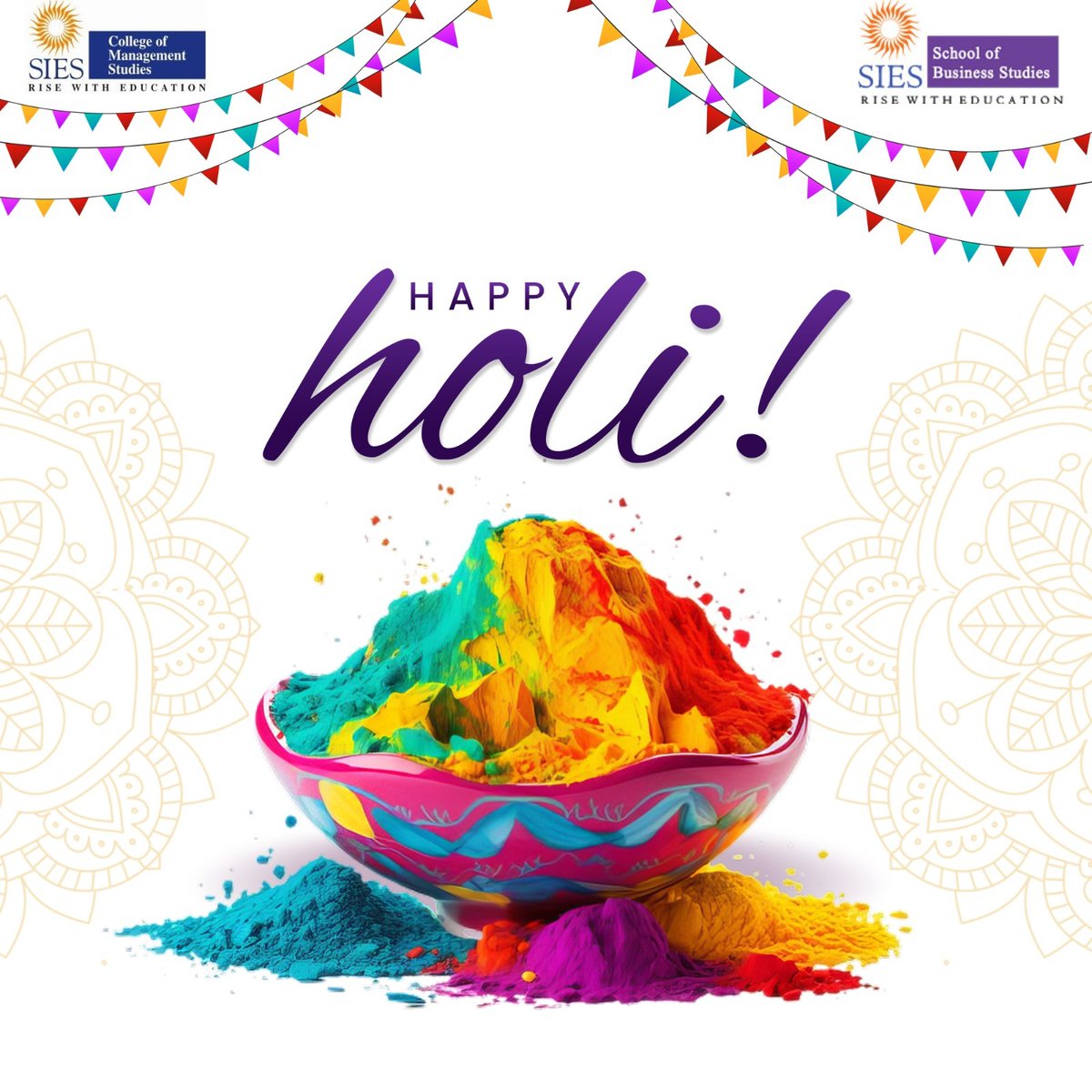 SIES Institutes extends heartfelt wishes for a joyful and a safe holi to all.
