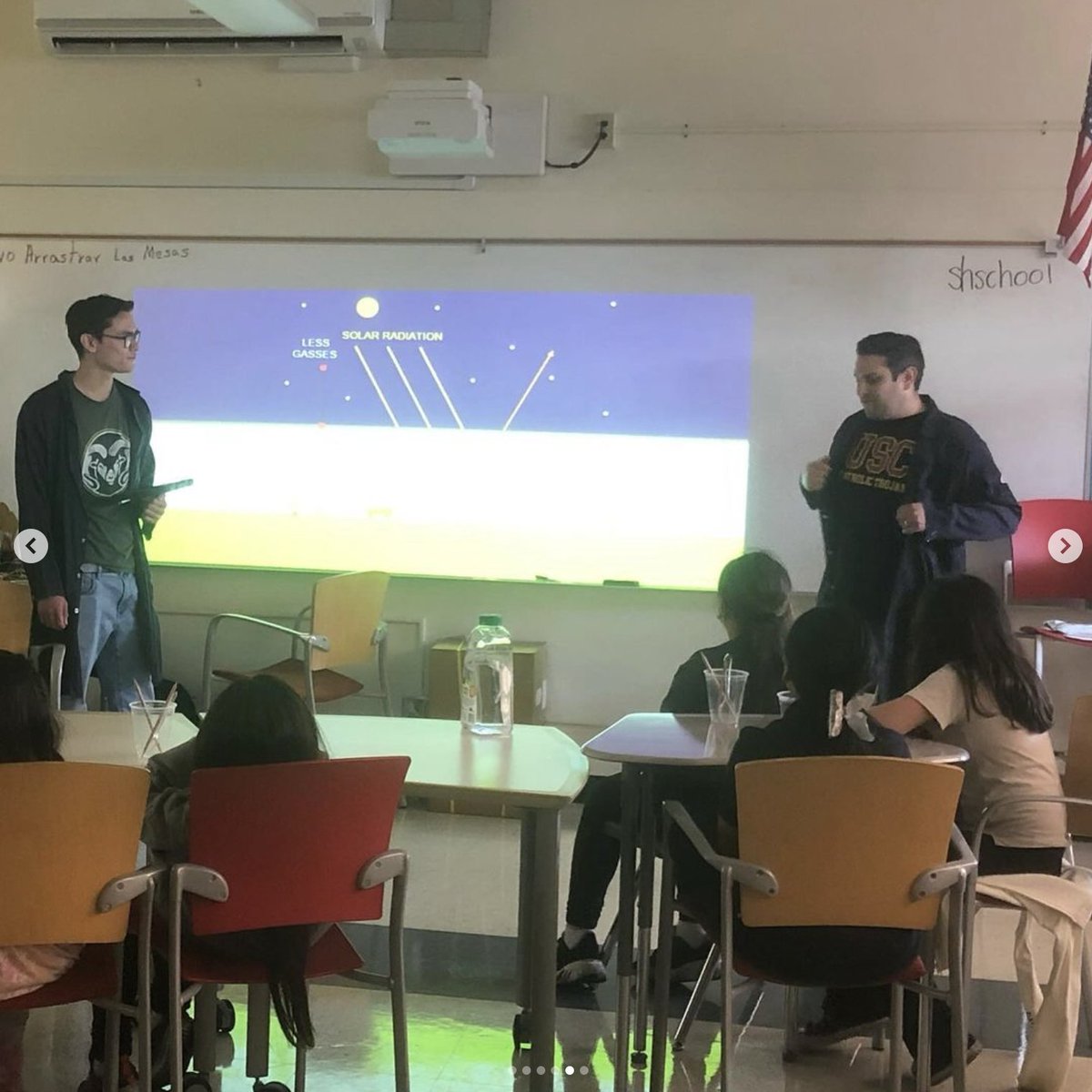 Last week SACNAS members David Velazquez, Liz Contreras, and Jeremiah Choate preformed an exciting water electrolysis experiment at @sacredheartschoolla to teach the students about energy, renewable energy, and pH! #stemoutreach #outreach #diversifystem