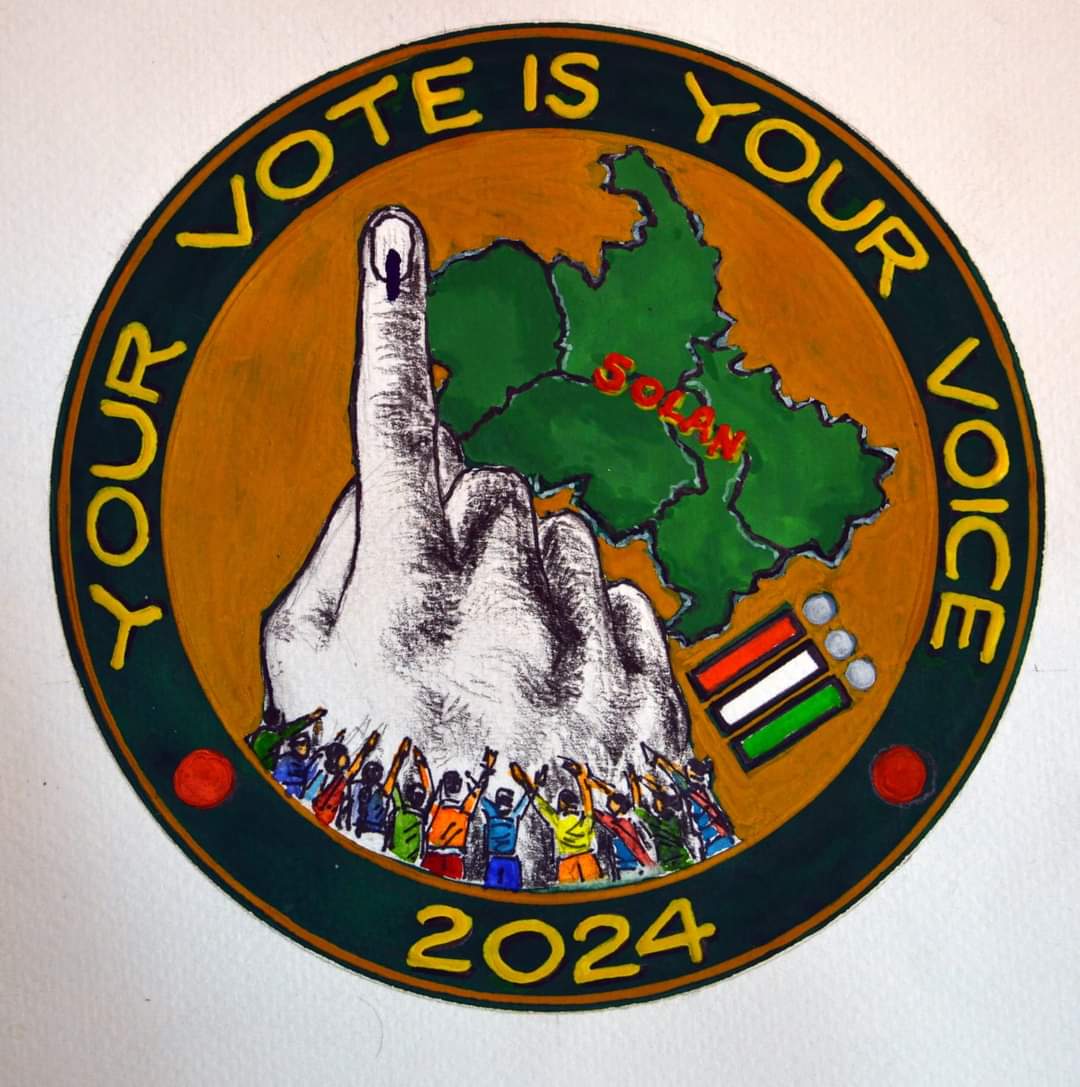 District Election Officer released District Election SVEEP Logo for Loksabha Elections 2024' YOUR VOTE IS YOUR VOICE'#notinglikevoting#vote for Sure# #Chunav ka parv##Desh ka garv#