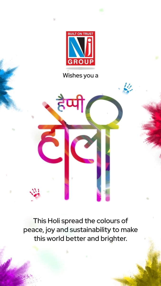 prashkak's tweet photo. NJ Group wishes you a Happy Holi! Let's unite and spread the vibrant colours of joy together, painting the world with happiness and harmony.
#Holi #HappyHoli #HoliFestival #Festival #Colors #FestivalOfColors #HoliCelebration #NJ #NJWealth #NJGroup #BuiltOnTrust https://t.co/RE6sWCiKL1