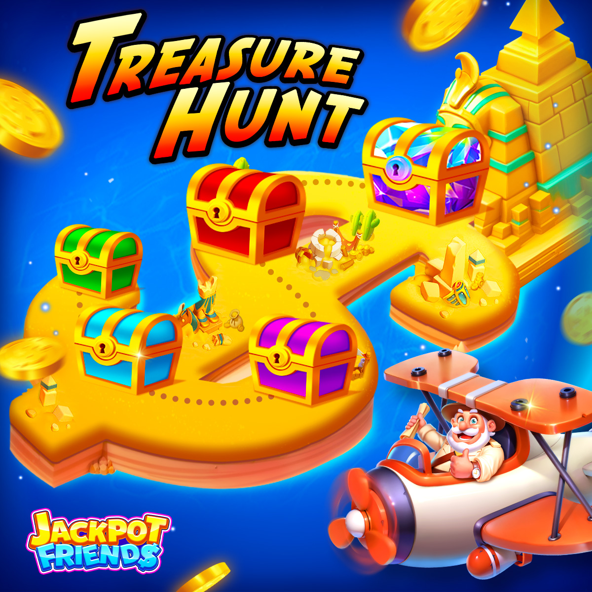 Jackpotfriends's tweet photo. 🎉 #freecoins:https://t.co/CXS8rqx86l
Calling all treasure hunters! 🏴‍☠️ The thrilling Treasure Hunt has begun! 🗺️ Join the excitement and unlock an abundance of chests filled with surprises. 🎁 https://t.co/OXqJf9YxGS