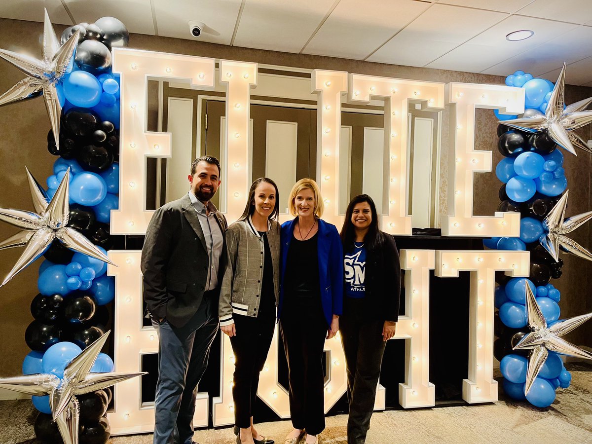 Tonight, I attended the Banquet of Champions in Kansas City, MO with the entire women’s basketball team and coaches <a href="/RENEE_JIMENEZ/">RENEE JIMENEZ</a> <a href="/Dario_Frias_/">Dario Frias</a>, <a href="/vpsadiaz/">Viridiana Diaz</a>, and <a href="/MorodShah/">Morod Shah</a>. Can’t wait to cheer you on tomorrow night <a href="/CSUSM_WBB/">CSUSM Women's Basketball</a> 🐾 Go Cougars! #EliteEight #BleedBlue