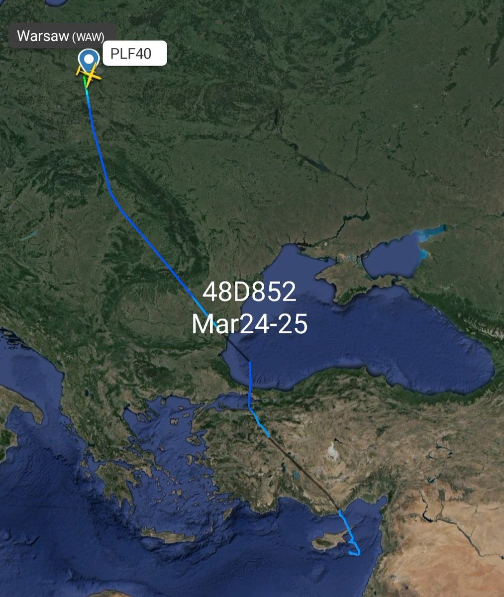 LebanonJets's tweet photo. #Poland AirForce C295 spent 2 nights in #Beirut left Sunday night to #Varna then #Warsaw & finally #Krakow #PLF40 #48D852 https://t.co/pXQ6AdHqfW