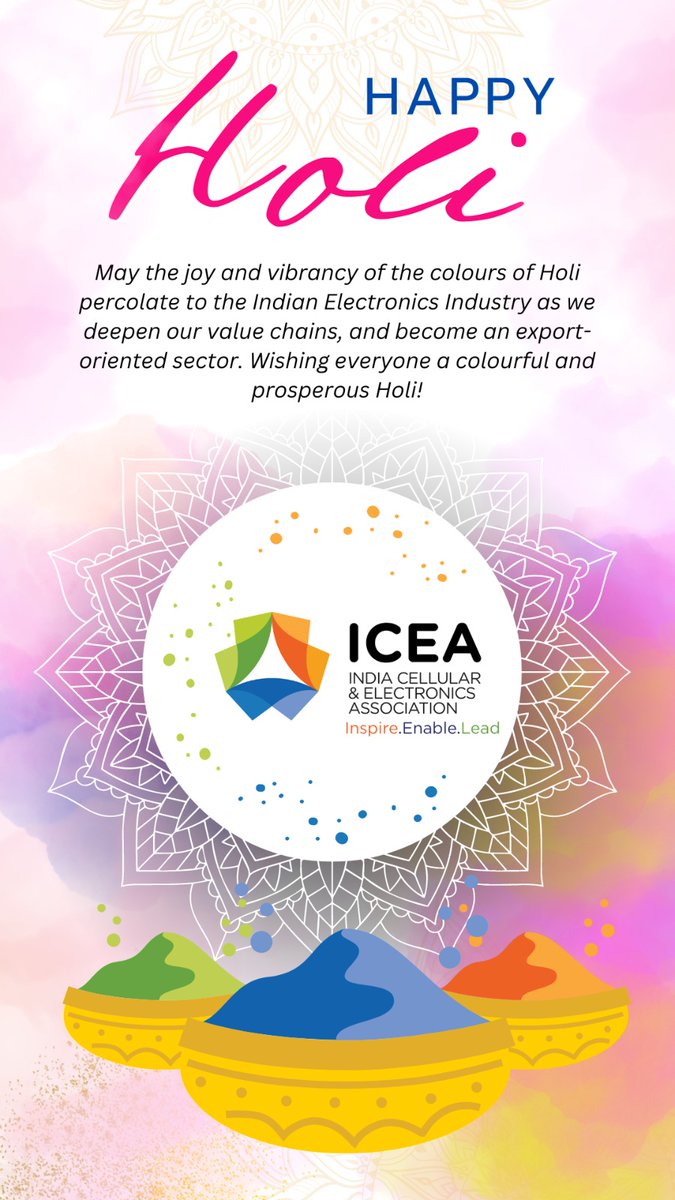 Happy joyful and colourful Holi from all of us at ICEA!!