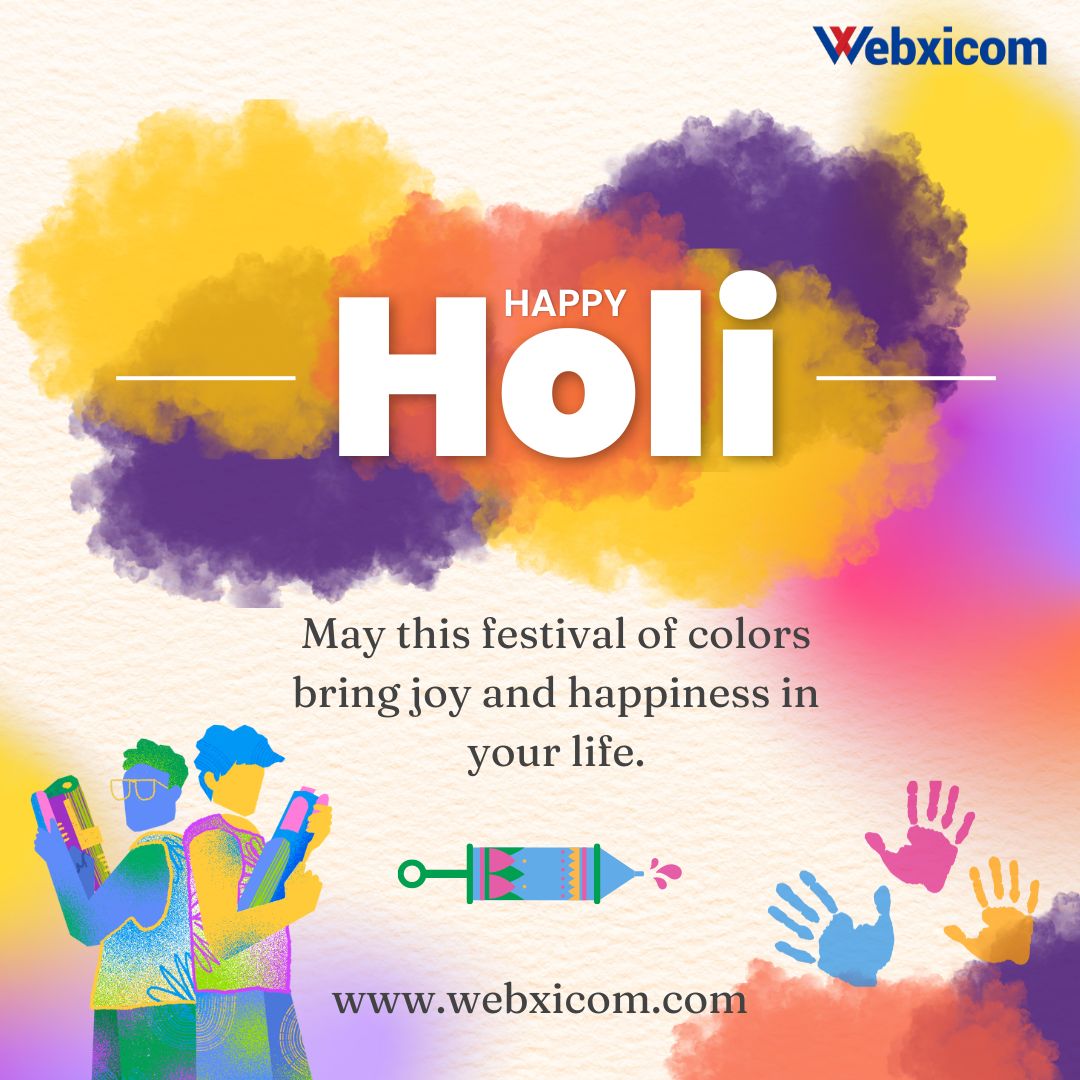 webxicom's tweet photo. Happy Holi Everyone! 🎨🌈 May this vibrant festival bring joy, love, and color into your lives. Let's celebrate the spirit of togetherness and spread happiness wherever we go. Wishing you all a safe and memorable Holi celebration!
.
.
.
#holi #happyholi  #happyholi2024 https://t.co/qeWoSszgCH