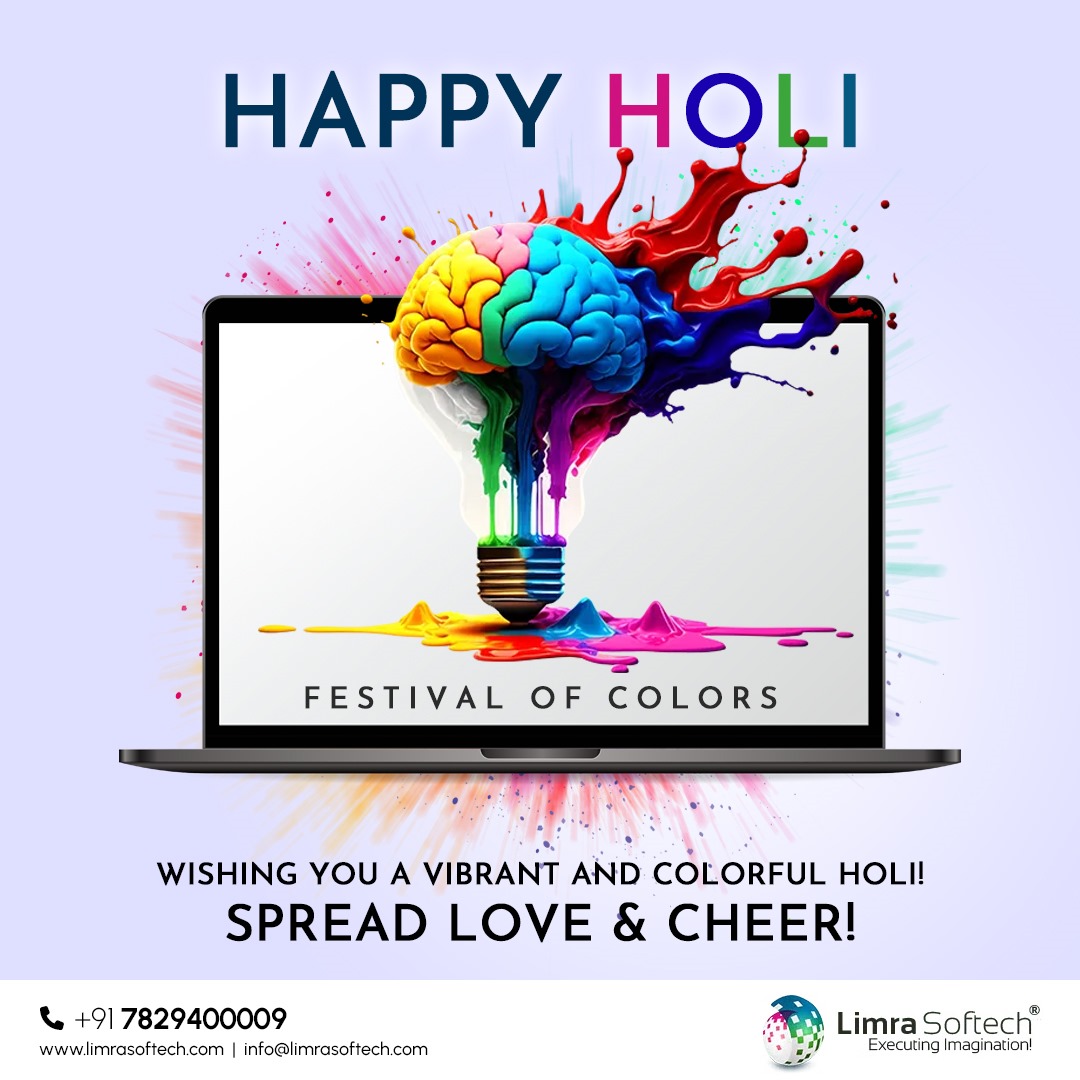 Let the colors of Holi brighten your day and fill your heart with joy! 🌈✨ #HappyHoli #SpreadLoveAndCheer #limrasoftch #holi #colors #festival #holifestival #happyholi2024
