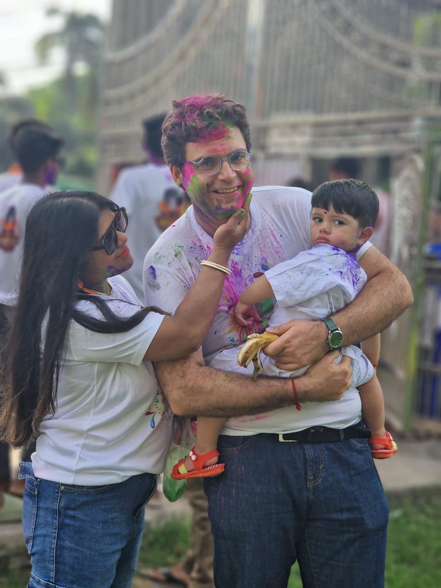 Happy Holi. Let's celebrate love, spring and light. May good always win over evil. Light over dark. Love over hate. #holi #bangladesh #love #light #hope