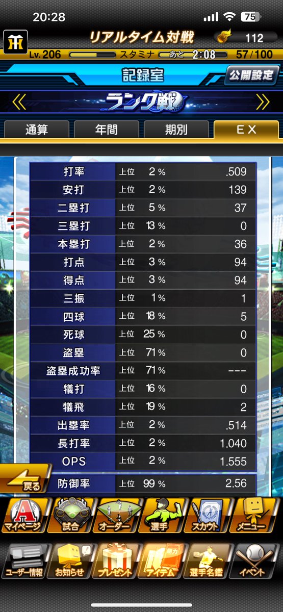一応プロスピ
iPhoneゴリゴリ猛者枠やらせてもろてます