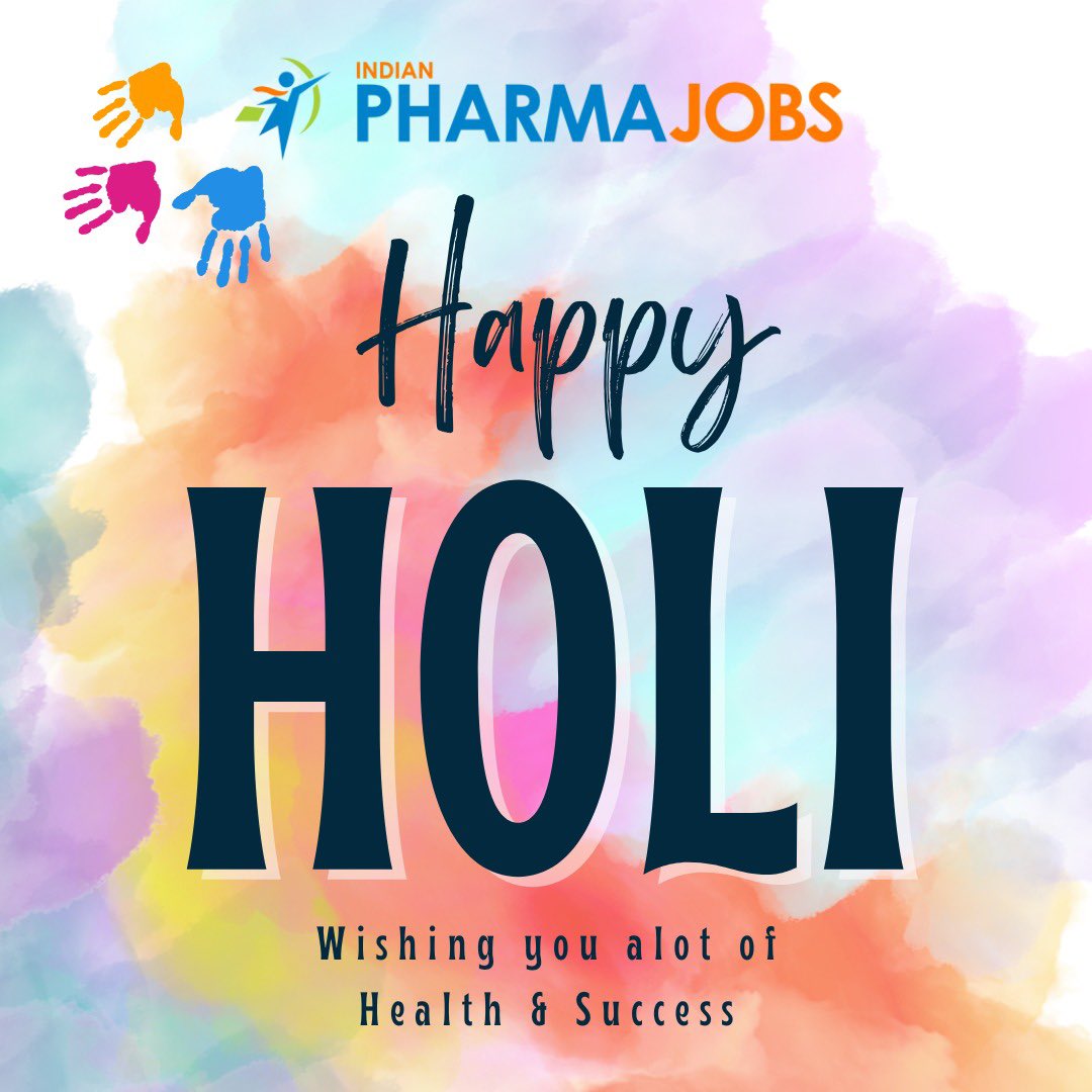 Wishing you a Holi filled with vibrant opportunities and colorful achievements. 🥂🌈

A Happy Holi from Indian Pharma Jobs!

#indianpharmajobs #pharmahiring #JobSearch #pharmavacancy #PharmaCareers
#pharmajobopportunities #HiringNow #CareerGrowth #Pharmandustry #ASMtoVP