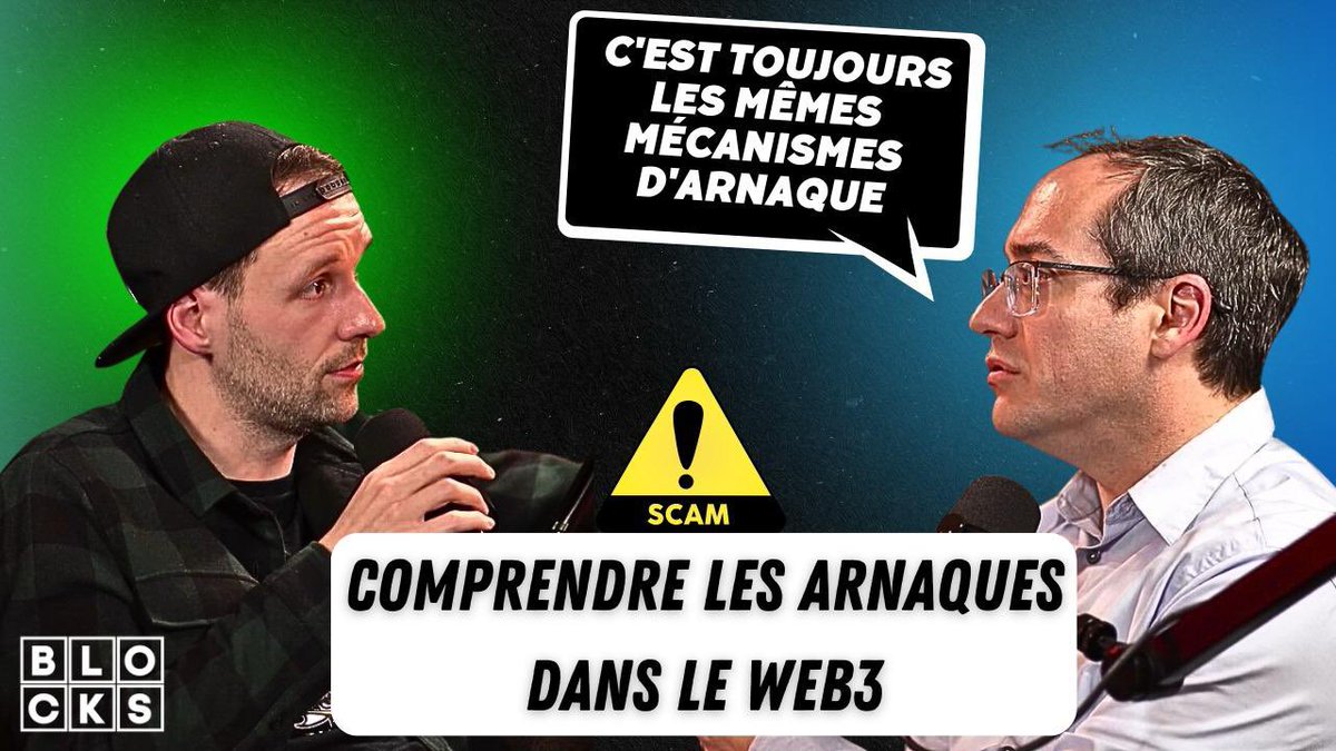 BlocksTV_'s tweet photo. 🏜️ Le far west du web3 : Comprendre les arnaques dans l’univers de la Blockchain ! 

Émission captivante aux côtés de @franckdpt de @opengem_nft et @MarcBouzy de @BrokerDefense où l’on discute des défis rencontrés et des solutions apportées face à la fraude et à l'ingénierie sociale, soulignant l'importance de comprendre la psychologie derrière les escroqueries.🧠

⚠️ Le duo offre des perspectives perspicaces sur le potentiel de transformation et d'adaptation des arnaques dans un environnement en constante évolution, soulignant l'importance de la vigilance et de l'éducation dans la prévention des fraudes. 👀

Un éclairage crucial sur les rouages de la fraude dans l'ère numérique moderne.💡

Émission entière en commentaire ⬇️