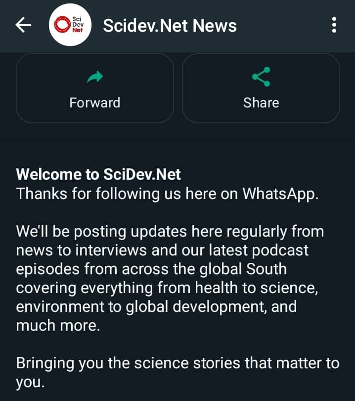 SciDevNet's tweet image. 🔴Big news: We've soft-launched our #Whatsappchannel! Follow us here for real-time updates on science stories that matter to you but make sure you have your 🔔 notifications turned on
whatsapp.com/channel/0029Va…