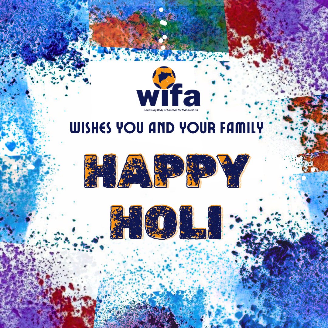 May your life be painted with the beautiful colors of love, joy, and prosperity this Holi Happy Holi to everyone from the WIFA family #WIFAFamily #HappyHoli