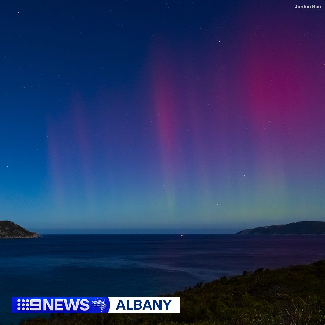 Aurora Australia lit up the WA sky overnight, with the dazzling pink display captured over Albany. 🤩 #9News

📷 : Jordan Hau, Ross Ramm