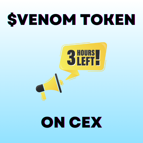 COUNTDOWN 3 HOURS LEFT⏰

Simple to drop your #Venom wallet address below👇