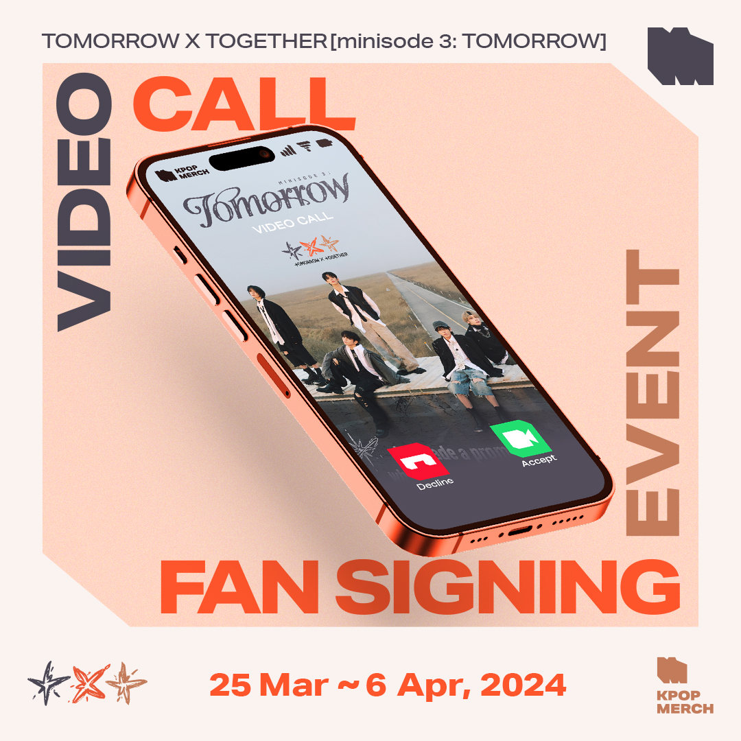 txt SHOPEE kpopmerch 50枚 KPOPMERCH x TXT(TOMORROW x TOGETHER) Video Call EVENT] ✓Buy