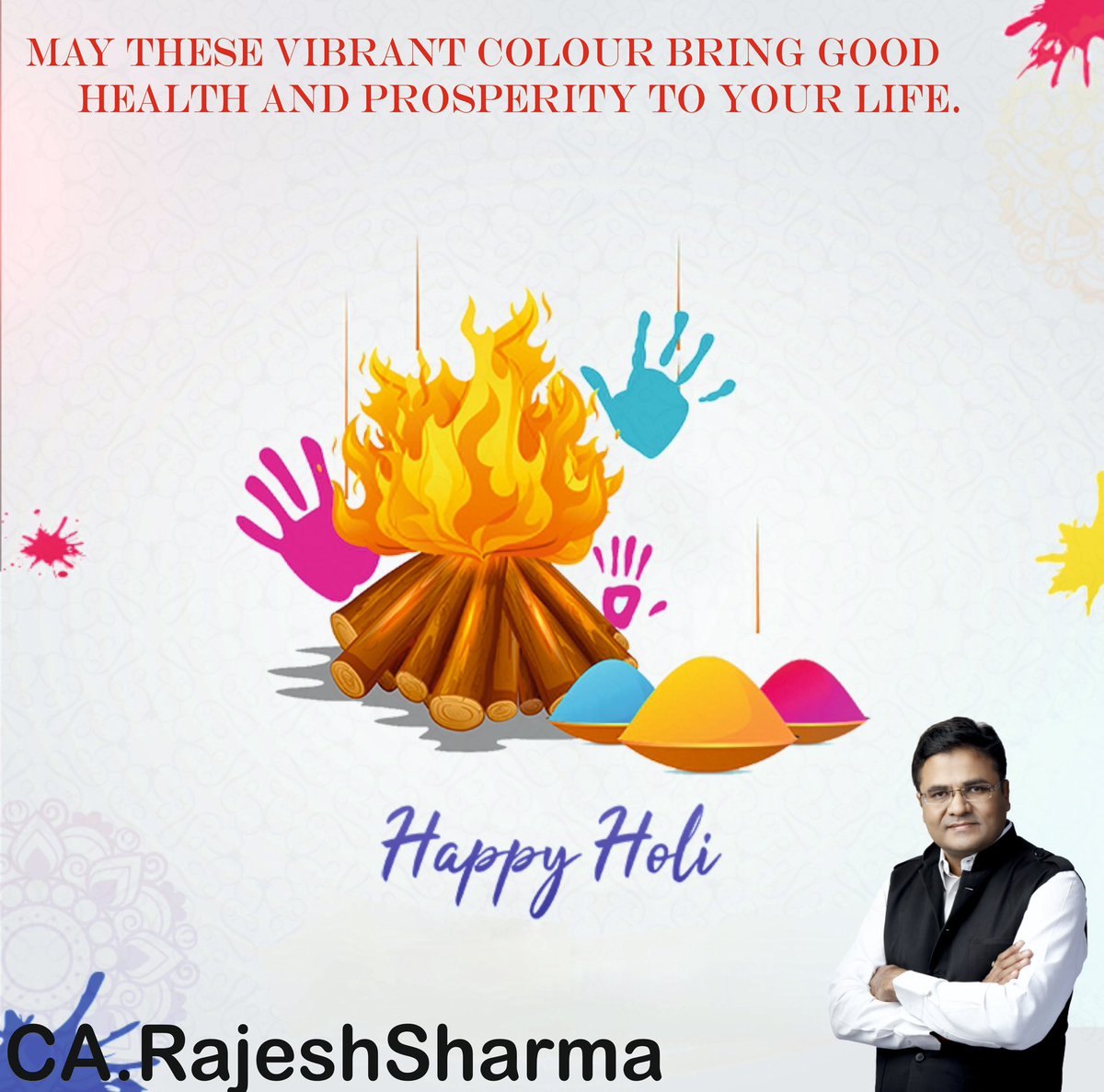 Prayers to GOD to bless you and your whole family with colours of Happiness & Success. HAPPY HOLI. #HappyHoli #Holi #Holi2024 #HoliCelebration #HoliWishes