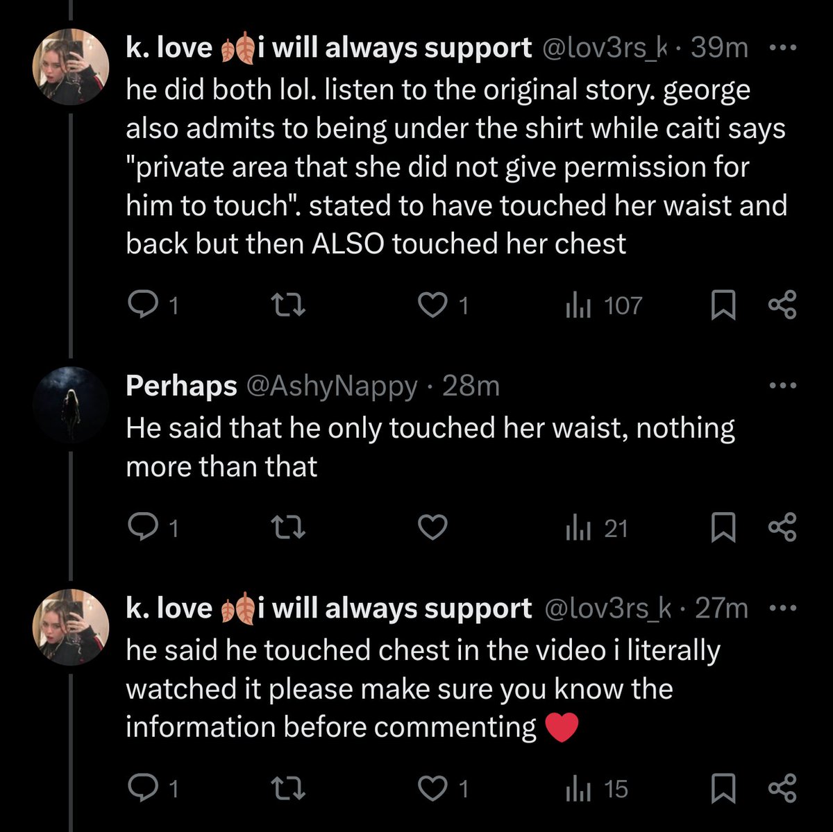AshyNappy's tweet photo. @lov3rs_katie @RYYebread @guysplse Your ❤️ at the end of your paragraph (1st image) is implying that your statement is very aggressive and hostile. Your entire paragraph (2nd image) is once again an example of being aggressive and petty. "View on women" implies ALL women. https://t.co/Uz1tpefA3c