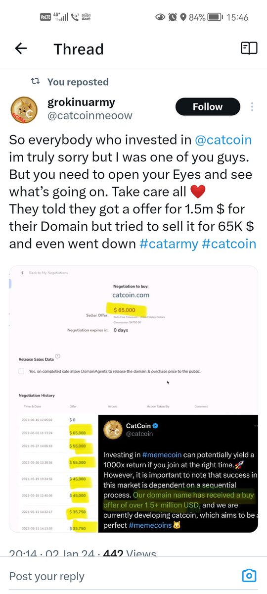 Yuosef_Altamimi's tweet photo. @officialcatcoin @BSCGemsAlert @catcoin They scam many people before

And I am sure soon they will continue scamming others more https://t.co/XcIBuhnXeN