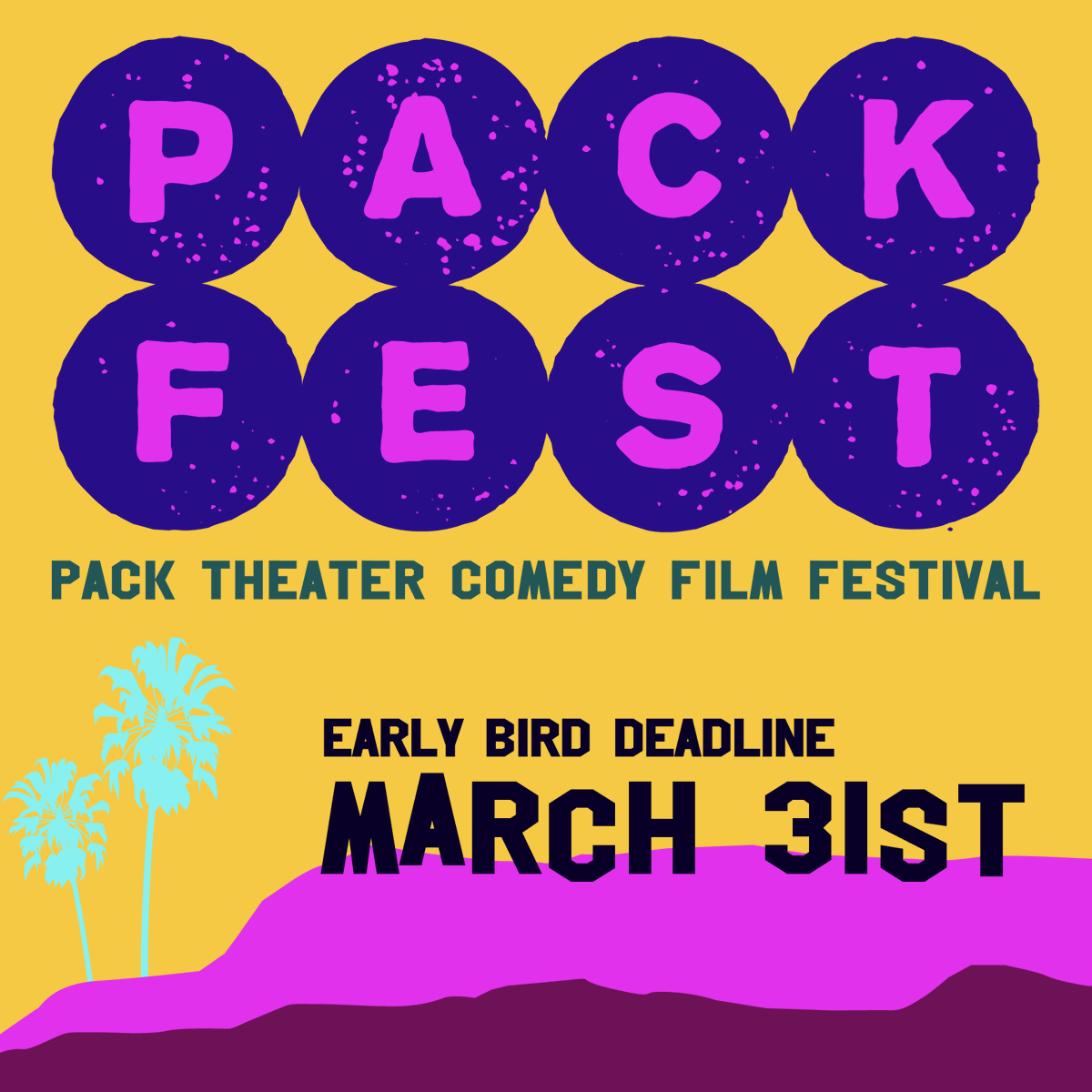 PackTheater's tweet photo. Now taking submissions:: short films, comedy sketches, and more! Early bird deadline is approaching so submit now: https://t.co/bJ2tmV9vQG
#packfest #comedyfestival #FilmFestival #LosAngeles #lacomedy https://t.co/YbQ94U9ky4