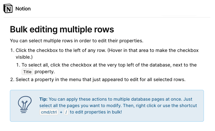 archetyped's tweet photo. Hi @NotionHQ, Bulk editing multiple database rows functionality has strangely disappeared. Option not available in right-click menu (tested on web and desktop apps). This is a heavily-used feature by our team. Please restore functionality. https://t.co/wyWyYnBfnk https://t.co/Sha6TGuHYl