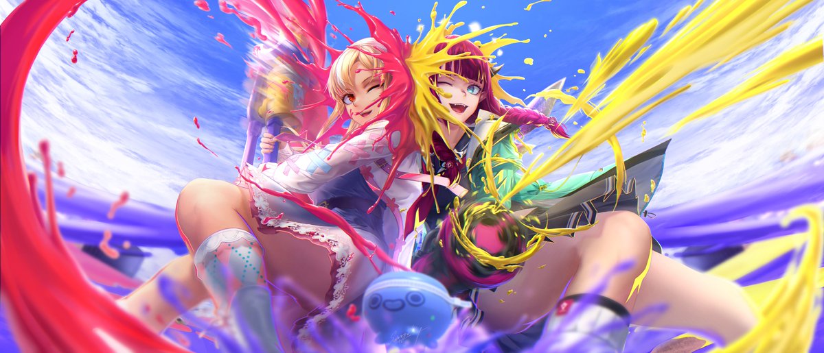 Flare IRyS Splatoon

#しらぬえ  #不知火フレア #IRyS #IRySart #Hololive #illustration #digitalart #Splatoon #Splatoon3