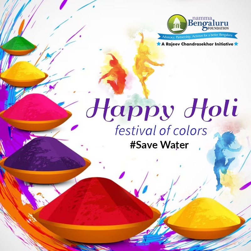 As we immerse in the colors of Holi, let's also immerse ourselves in the cause of water conservation. Let's pledge to save water today for a sustainable tomorrow. #Holi #HappyHoli #SaveWater #festival #colors #ColorsOfJoy #Bengaluru